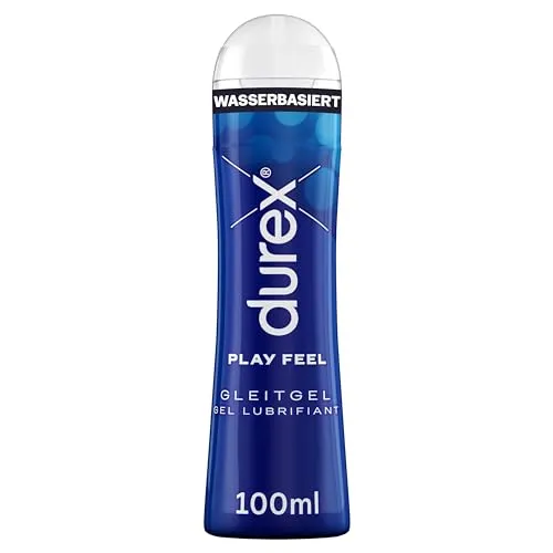 Durex Play Feel Gleitgel – Wasserbasiertes Gleitmittel für angenehme Gleitfähigkeit - Gleitmittel für sinnliche Erlebnisse, pH-freundlich und sanft zur Haut. Ideal für geschmeidigen Sex und kompatibel mit Kondomen und Toys.
