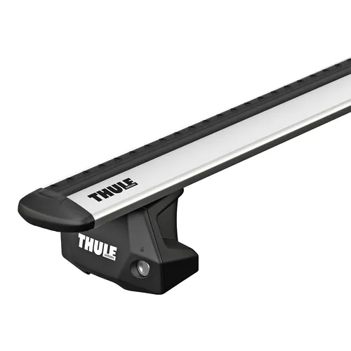 Thule Dachträger Lastenträger für Toyota bZ4X SUV - Fahrzeugspezifischer Aluminium-Dachträger mit abnehmbaren Querträgern und Anti-Diebstahlschloss. Maximale Traglast von 75 kg, ideal für sicheren Transport von Gepäck.