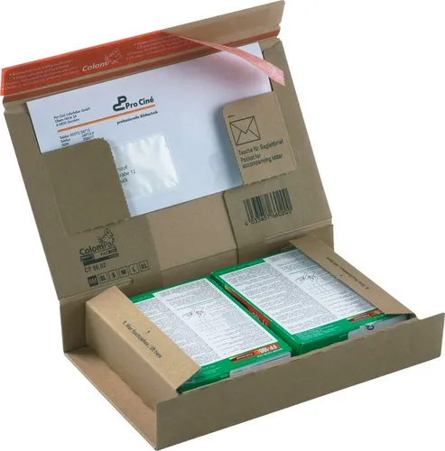 Versandkarton ColomPac A5 66.02 - Braune Versandbox, stabil und ideal für sicheren Versand von Dokumenten