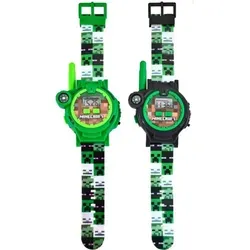 Kids Licensing Minecraft Walkie Talkie Uhr (61312669) - Funksprechgerät im Minecraft-Design, ideal für Kinder. Praktische Uhr und Walkie Talkie in einem, perfekt für Abenteuer und Kommunikation im Freien.