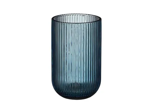 Mica Decorations Gläser-Set Merlot Drinking Glass - 6 Stück - 400 ml - Blau - Elegantes Gläser-Set in Blau, ideal für stilvolle Anlässe. Mit einer Höhe von 13 cm und einem Durchmesser von 8 cm, perfekt für Getränke aller Art.