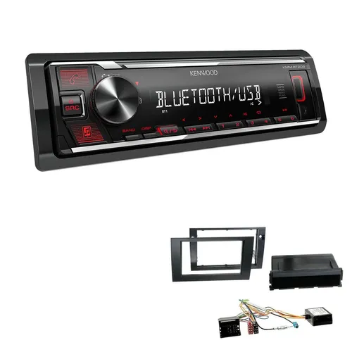Kenwood 1-DIN Autoradio Bluetooth USB AUX für Seat Exeo schwarz - Modernes 1-DIN Autoradio mit Bluetooth, USB und AUX für Seat Exeo. Perfekt für Musik-Streaming und Freisprechanrufe. Einfache Installation und elegante schwarze Optik.