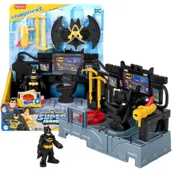 Fisher-Price Imaginext DC Super Friends Batman Command Center - Interaktives Spielset für Vorschulkinder mit leuchtendem Batcomputer und drehbarem Stuhl, perfekt für spannende Batman-Abenteuer!
