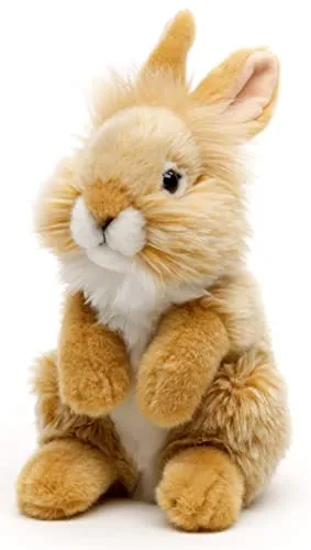 Uni-Toys Kuscheltier Angorakaninchen 18 cm - Plüsch-Hase aus recyceltem Material - Kuscheltiere: Lebensnahes Angorakaninchen aus flauschigem Plüsch, ideal zum Spielen, Sammeln oder Verschenken - umweltfreundlich mit 100 % recyceltem Füllmaterial.