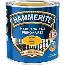 Hammerite Rostschutzfarbe 0,7l Gelb Hochglänzend - Korrosionsschutz für Metall - Lacke - Hochglänzende Rostschutzfarbe mit DUALTECH-Technologie für bis zu 10 Jahre Korrosionsschutz. Ideal für Eisenmetalle, direkt auf Rost anwendbar, witterungsbeständig und einfach aufzutragen.