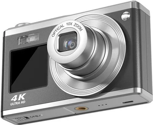 AGFAPHOTO Realishot DC9200 Kompaktkamera - Schwarz - Kompaktkamera mit 24 MP Fotoauflösung und 4K Videoaufnahme, ideal für brillante Bilder und Videos. 10-facher optischer Zoom und Dual Screen-Technologie für kreative Aufnahmen.