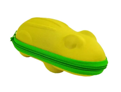 NASENFAHRRAD24 Brillenetui/Etui für Kinderbrillen in Frosch Form Grün