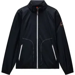 Napapijri Windbreaker A-CLOUDY 041 BLACK - Stilvoller Schutz vor Wind und Wetter - Trendiger Windbreaker aus 100% Polyamid, wasser- und windabweisend, mit verstaubarer Kapuze. Ideal für den Alltag, bietet Komfort und eine lässige Optik. Größe L.