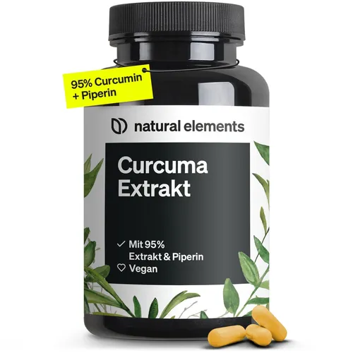 Curcuma Extrakt - 90 hochdosierte Kapseln - Nahrungsergänzungsmittel mit 95% Curcumin-Extrakt, vegan und laborgeprüft. Jede Kapsel entspricht ca. 10.000mg Kurkuma - ideal für Ihre Gesundheit!