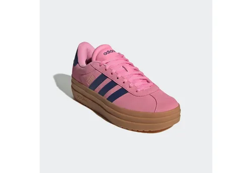 adidas Damen VL Court Bold Shoes - Bliss Pink/Dark Blue/Gold Metallic - Damen-Sneaker mit regulärer Passform und hochwertigem Lederobermaterial für optimalen Komfort und Stil.