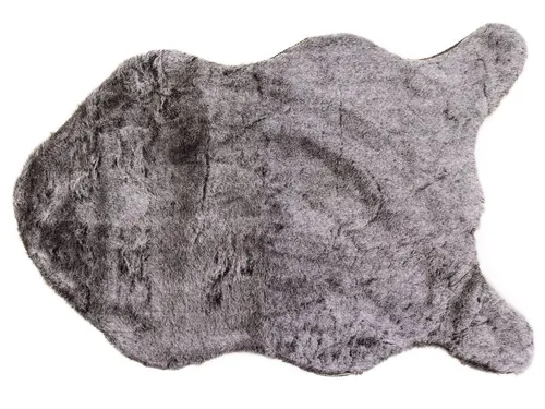 NOOR LIVING Fellteppich Cozy Moments - Syntetik Dekofell 60x90 cm - Fellteppich in elegantem Grau, 2 mm hoch, perfekt für gemütliche Akzente in Ihrem Wohnraum.