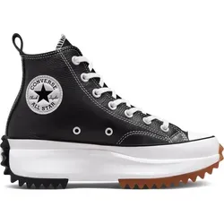 CONVERSE Damen Run Star Hike Sneaker, Schwarz, Weiß, 38 EU - Damen-Sneaker aus hochwertigem Hanfstoff mit flacher Sohle, angenehm zu tragen und ideal für den Alltag. Die weiche Gummisohle sorgt für optimalen Komfort.