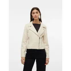 VERO MODA Damen Vmjose Short Faux Suede Jacket Noos - Funktionsjacken mit Reißverschluss und Bandkragen, perfekt für die Übergangszeit und ideal für kühlere Tage.