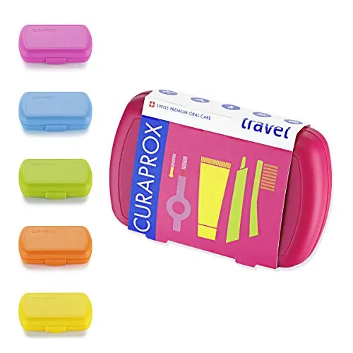 Curaprox Travel Set Zahnbürste + Zahnpasta + 2 Bürsten, mehrfarbig