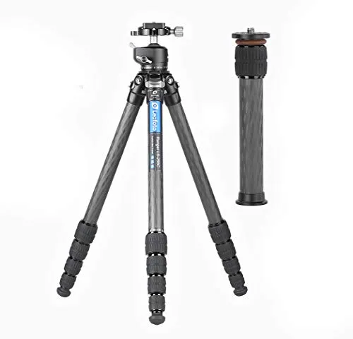 Leofoto Carbon-Dreibeinstativ LS-255C Ranger mit Kugelkopf LH-30 - Professionelles Stativ für Fotografen, max. Arbeitshöhe 178,9 cm, extrem leicht mit 1,26 kg und hohe Tragfähigkeit von 8 kg. Ideal für Stabilität und Mobilität bei jeder Aufnahme.