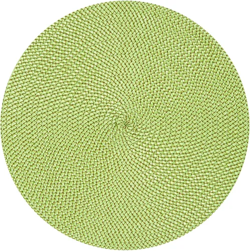 Stuco Platzset "Basket", hellgrün, Ø 38cm, 4 Stück, langlebig und pflegeleicht - Das 4-teilige Platz-Set "Basket" von Stuco ist perfekt für jeden Tisch. Die runden Sets schützen vor Verschmutzung und sind leicht abwischbar. Ideal für Küche, Wohnzimmer oder Terrasse.
