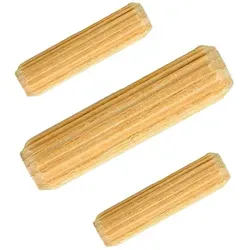 Prima-Online Holzdübel Riffeldübel Holzdübel Holzstifte Buche Ø10x [40, 50, 60, 80]mm 1kg 40 mm