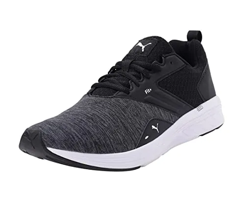 PUMA Unisex NRGY Comet Straßenlaufschuhe, Puma Black-Puma White, 41 EU - Laufschuhe mit atmungsaktivem Mesh-Obermaterial für hohen Tragekomfort und PUMA NRGY Foam für optimale Dämpfung und Energierückgabe.