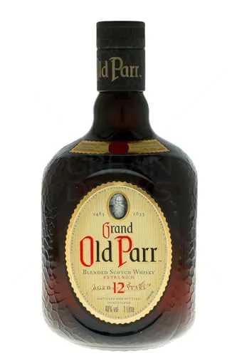 Grand Old Parr 12 Years Old Blended Scotch Whisky 1l in Geschenkbox - Whisky, eleganter 12 Jahre alter Blended Scotch mit harmonischem Geschmack und feinen Noten, ideal als Geschenk oder für den besonderen Genuss.