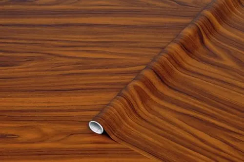 d-c-fix Möbel-Klebefolie Nussbaum Gold, 45 cm x 2 m - abwaschbare und selbstklebende Deko-Folie für Küche, Schrank, Tisch & Fensterbank - modern & nachhaltig