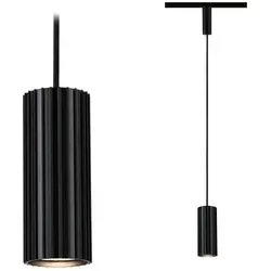 Paulmann URail Pendel Lirena GU10 Schwarz matt - Elegantes Paulmann URail Pendel Lirena mit hochwertiger Lamellenoptik. Ideal für Esstische oder Kücheninseln, individuell kürzbar und kompatibel mit smarten Leuchtmitteln. Perfekt für modernes Wohnen.