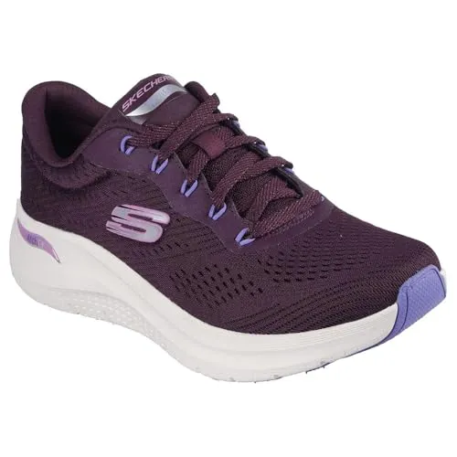 Skechers Damen Arch Fit 2.0 Big League Sneaker - Violett, 36 EU - Damen-Sneaker mit innovativer Arch Fit-Technologie für optimalen Komfort und Unterstützung, ideal für den Alltag.