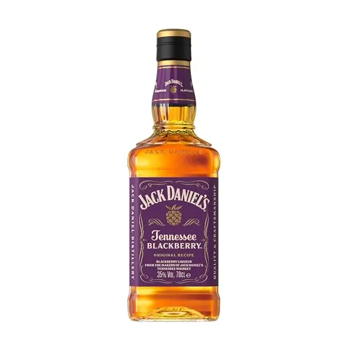 Jack Daniel's Tennessee Blackberry - Fruchtiger Whiskey mit Brombeere - Whisky mit einzigartigem Brombeerlikör, ideal für genussvolle Sommermomente – perfekt als Longdrink oder eisgekühlt als Shot.
