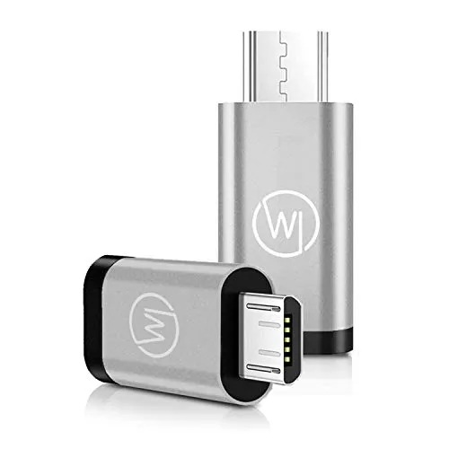 Wicked Chili MicroUSB auf USB C OTG (On-The-Go) Adapter - Kompatibel mit Huawei EnVizion 360 und USB-C Kameras - 2er Set