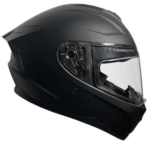 Integralhelm RALLOX M72 schwarz matt Größe XL - Motorradhelm in Größe XL, ECE-R 22.06 zertifiziert, mit robuster ABS-Außenschale und waschbarem Innenfutter für optimalen Komfort.