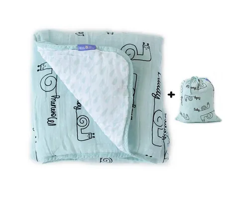 Babydecke Milk&Moo Sangaloz Musselin Flauschige Babydecke, 90x110 cm, MILK&MOO