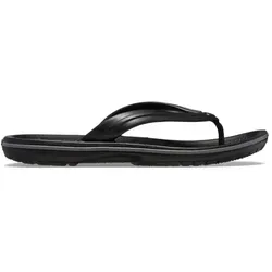 Crocs Crocband Flip Schlappen Black/Slate Grey 36-37 - Sandalen - Leichte, wasserabweisende Flip-Flops aus Croslite-Material mit sportlichem Look und Massage-Pod-Fußbett für ultimativen Komfort, ideal für Strand und Garten.