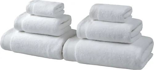 Handtuch Set OTTO HOME "Fenya" – Flauschige Premium Handtücher, 6 Stück, Weiß - Genießen Sie das luxuriöse Gefühl von 6 hochwertigen Handtüchern im Set. Mit ausgezeichneter Saugfähigkeit und weichem Griff sind sie ideal für Ihr Badezimmer und verleihen ihm Eleganz und Komfort.