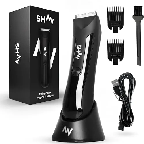 SHAV™ CutFree™ Intimrasierer für Männer - Körperhaartrimmer mit revolutionärer CutFree Technologie, wasserdicht und ideal für eine präzise, hautschonende Rasur ohne Irritationen.