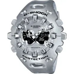 G-SHOCK GA-V01A-8A Uhr von CASIO | Silber - Chronograph mit innovativer magnetischer Haltestruktur, die Stöße absorbiert und für Robustheit und Flexibilität beim Styling sorgt.