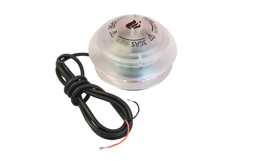 3GAS+ round Gassensor - Gaswarner für Wohnmobile, Wohnwagen und Boote - der kleinste professionelle 12-V-Gasalarm sorgt für Sicherheit im Urlaub und schützt Ihre Familie sowie Haustiere.