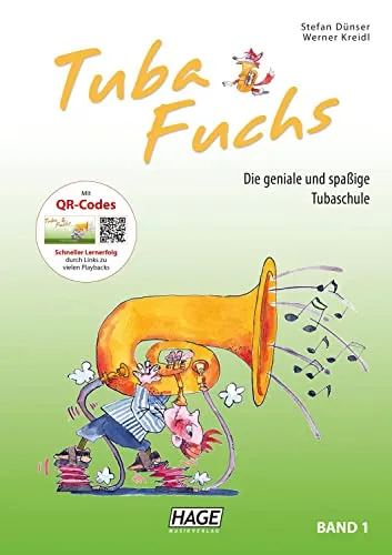 Tuba Fuchs Band 1: Die geniale und spaßige Tubaschule - Holzbläser Liederbücher, ideal für Anfänger und Fortgeschrittene, fördert spielerisch das Erlernen des Instruments mit hochwertigen Noten.