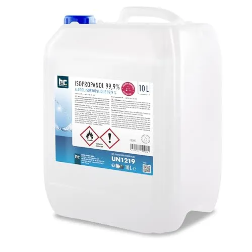 Isopropanol 99,9% - 10 L Kanister - Reinigungsmittel für vielseitige Anwendungen, ideal zur rückstandslosen Reinigung von Glas, 3D-Druckern und mehr. MADE IN GERMANY für höchste Qualität.