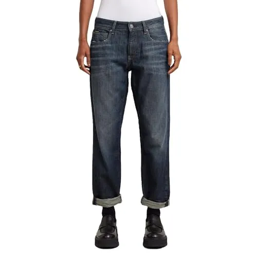 G-STAR Damen Kate Boyfriend Jeans, Blau (Antic nile D15264-B767-A943), 28W/32L - Stylische Boyfriend Jeans mit 5 Taschen, Reißverschluss und Knopfverschluss. Niedrige Bundhöhe für einen lässigen Look.