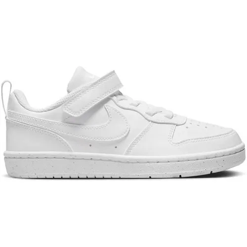 NIKE Kinder Freizeitschuhe COURT BOROUGH LOW RECRAFT (PS) - Sneaker für Kinder, ideal für lange Strecken mit recyceltem Material für Nachhaltigkeit und extra Bewegungsfreiheit bei jedem Wetter.