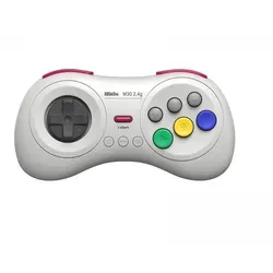 M30 2.4G Wireless Pad White - Retro Wireless Controller für Nintendo Switch - Gaming-Zubehör mit 6-Tasten-Design und 2.4G wireless Technologie. Ideal für SEGA Genesis Mini und Mega Drive Mini, bietet höchsten Komfort und Qualität.