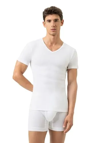 Mey V-Shirt NOBLESSE XL - Herrenunterhemden aus 100% Baumwolle, ohne auftragende Seitennähte für einen perfekten Sitz und hohen Tragekomfort.