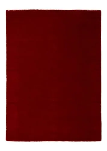 carpetfine handgefertigter Wollteppich Gabbeh Lola Rot 140x200 cm - Teppich aus 100% Schurwolle, ideal für Wohn- und Schlafzimmer, pflegeleicht und langlebig, sorgt für eine gemütliche Wohlfühlatmosphäre.