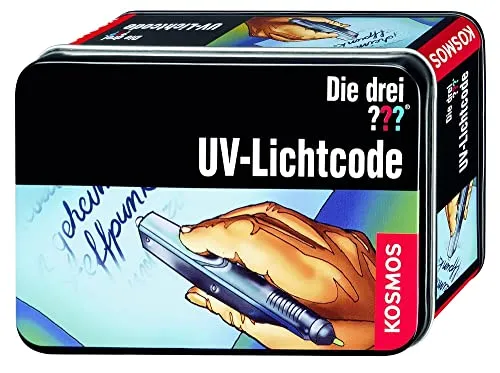 Die drei ??? UV-Lichtcode von KOSMOS, Detektivspielzeug, Detektiv Ausrüstung, Detektiv Set, Mitbringsel Kindergeburtstag, Geschenk für Kinder ab 8 - 12 Jahre