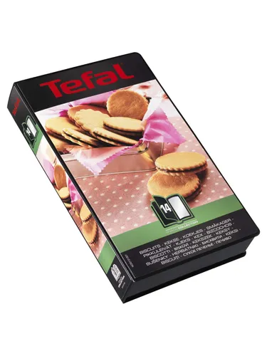 Tefal XA801412 Snack Collection - Box 14: Biscuits - Keksplatten-Set für Tefal SW852D Sandwichmaker, einfach in der Anwendung und Reinigung. Perfekt für die Zubereitung köstlicher Kekse, platzsparend und praktisch für Ihre Küche.