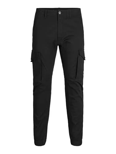 Jack & Jones Paul Flake Cargohose Kinder - 134 - Herren-Jeanshosen mit verjüngtem Beinschnitt, Gummibund und praktischen Cargo-Taschen für optimalen Tragekomfort und stylischen Look.