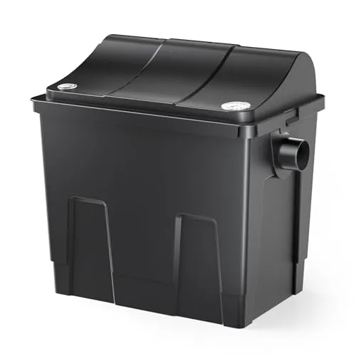 SunSun CBF-200U Bioteichfilter mit 9W UVC Einheit - Gartenteichfilter für Teiche bis 8.000 l, mit 9W UV-C-Klärer für klares Wasser und reduziertes Algenwachstum. Robuste Bauweise für dauerhafte Leistung.