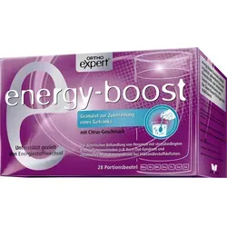 Energy-boost Orthoexpert Trinkgranulat 308 g - Energiebooster für den Stoffwechsel, unterstützt mit Vitaminen, Mineralstoffen und L-Carnitin - ideal gegen Müdigkeit und für geistige Leistungsfähigkeit.