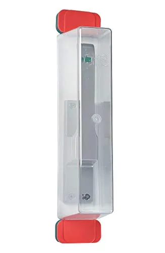 Fluchthaube E - Komplettset mit Piktogramm und Unterplatten - GfS Fluchthaube E - Komplettset für sichere Notausgänge, bruchfeste Haube mit Piktogramm und wiederverwendbaren Sicherheitsverschlüssen für einfache Handhabung.