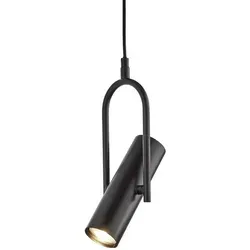 Decken Hänge Lampe Wohn Zimmer Schein Werfer Design Pendel Leuchte schwarz