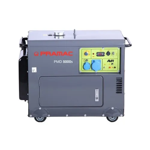 Pramac PMD5000s - Leiser Diesel-Stromerzeuger mit 5 kW - Stromaggregate mit 4.2 kW Dauerleistung, leise im Betrieb und ideal für Notstromversorgung, ausgestattet mit AVR-Regelung und Elektrostarter.